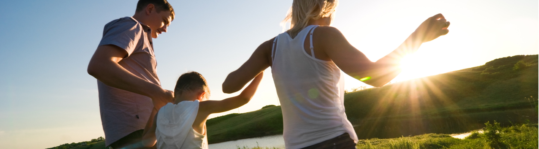 Personal insurance represented by family during summer